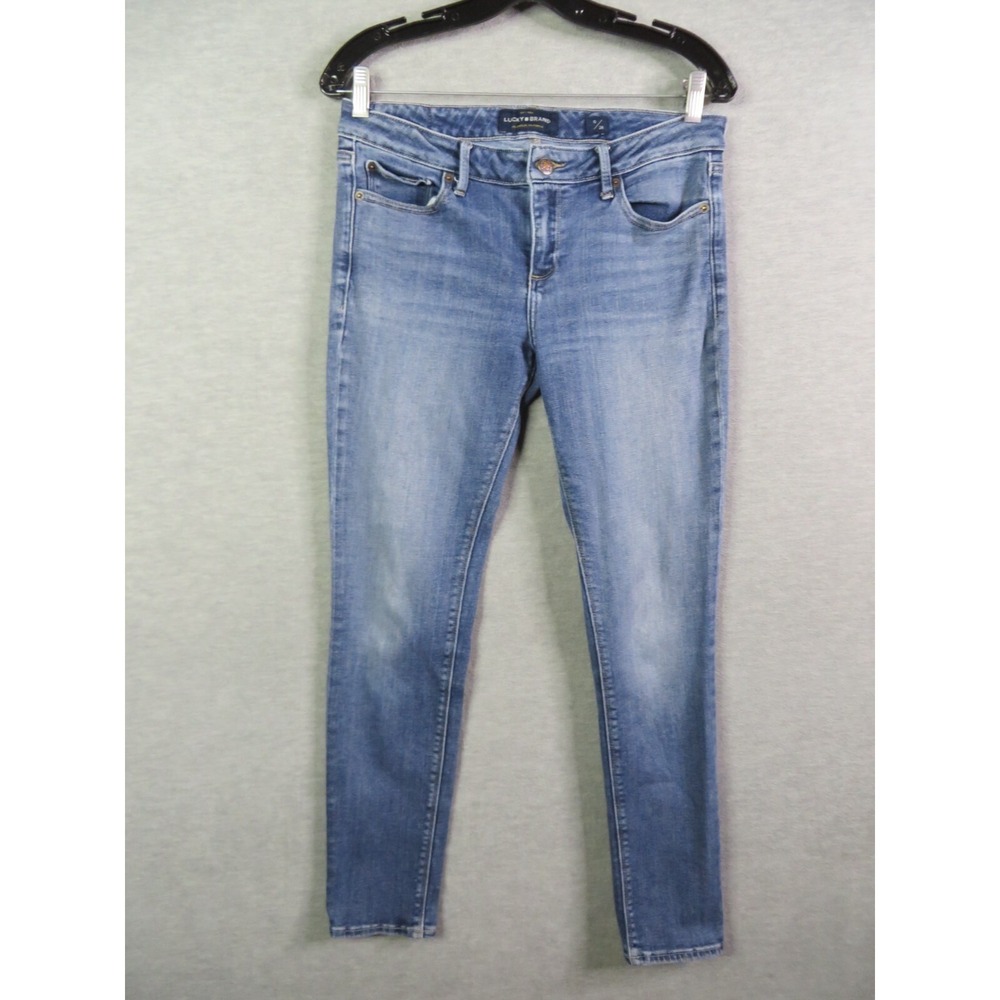 Lucky Brand Womens Jeans 6/28  Blue Denim Stretch Skinny Mom‎ Casual Classic